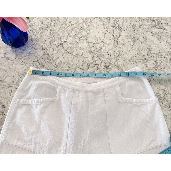 Soft Surroundings Pants Women’s Large L 10 White Straight Leg Cotton Pull On - Picture 9 of 13